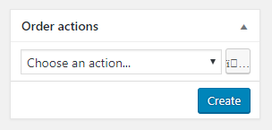 WooCommerce order actions