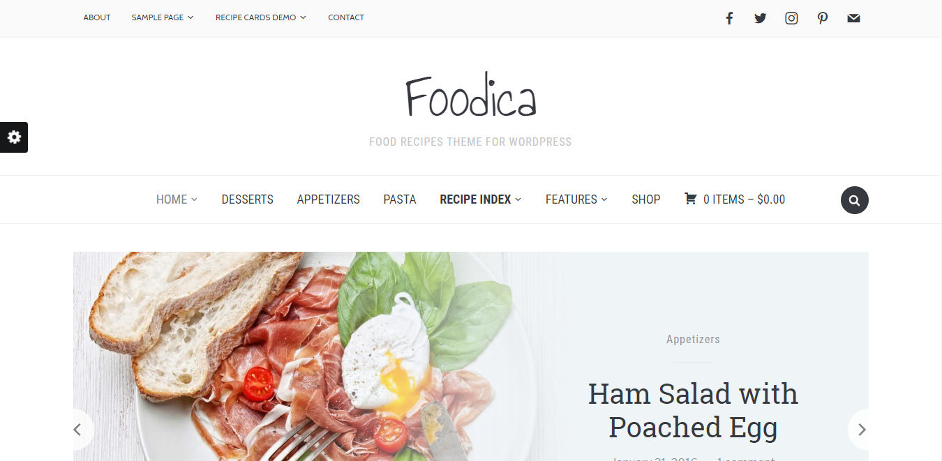Foodica WordPress theme