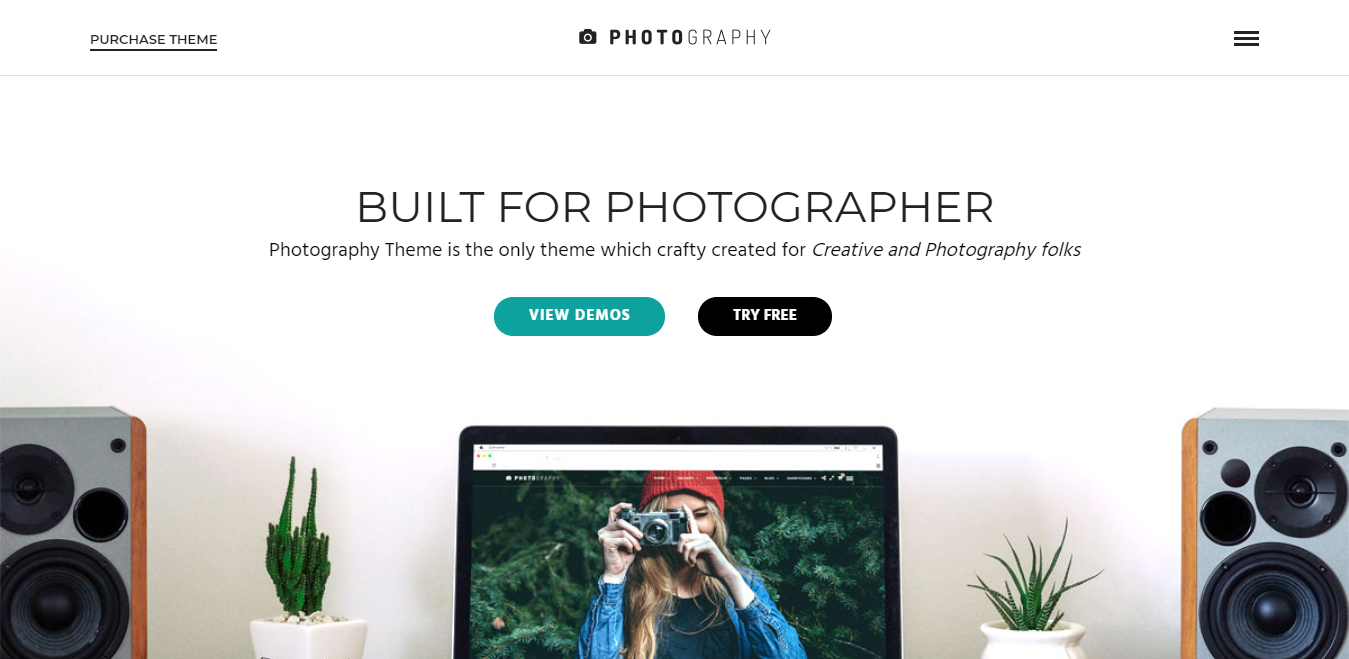 Photography WordPress theme