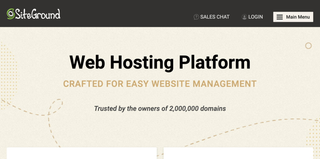 SiteGround hosting