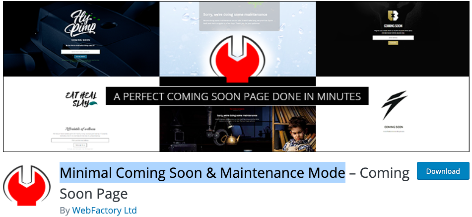 WordPress maintenance mode plugin