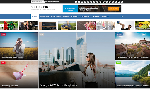 Metro Magazine WordPress Theme