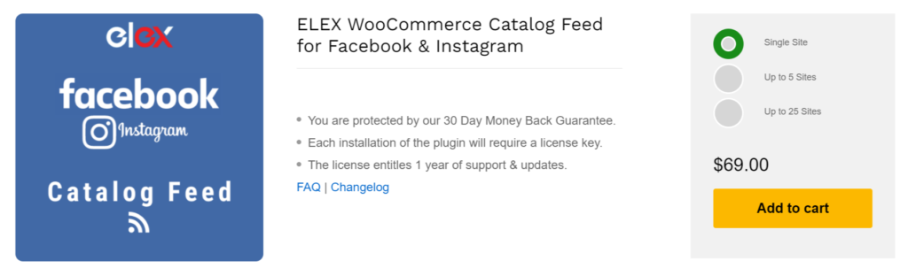 WooCommerce catalog feed for facebook and instagram
