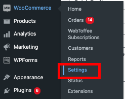 WooCommerce > Settings for setting up new Terms and Conditions page